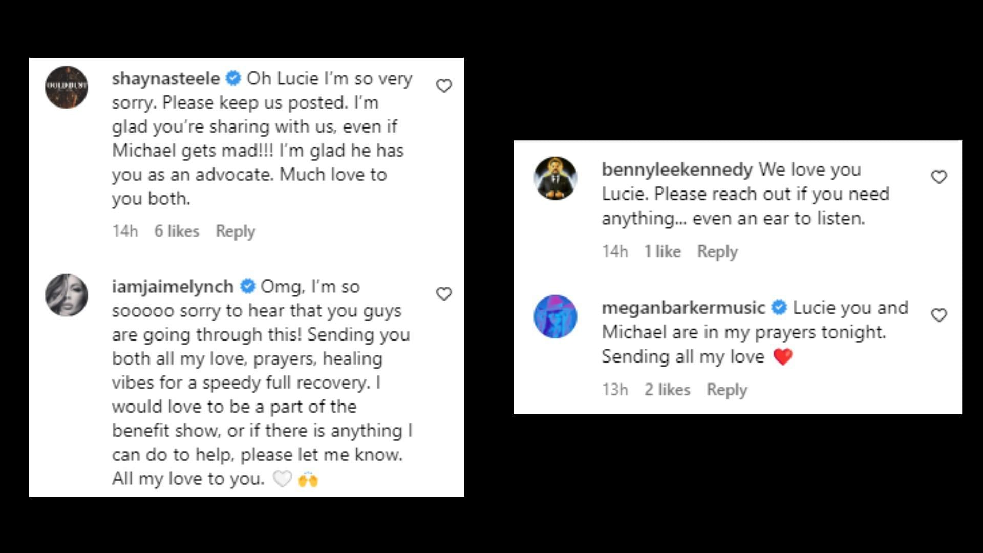 Netizens prayed for Grimm&#039;s quick recovery (Image via michaelgrimmmusic/Instagram)