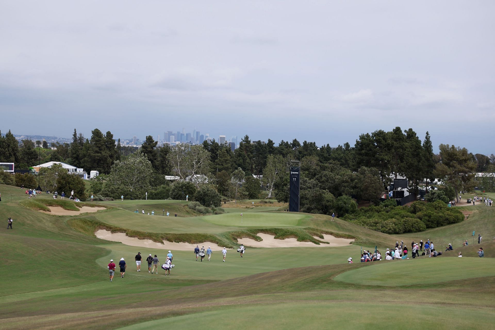 First practice rounds of the 2023 U.S. Open at Los Angeles Country Club (Image via Getty).