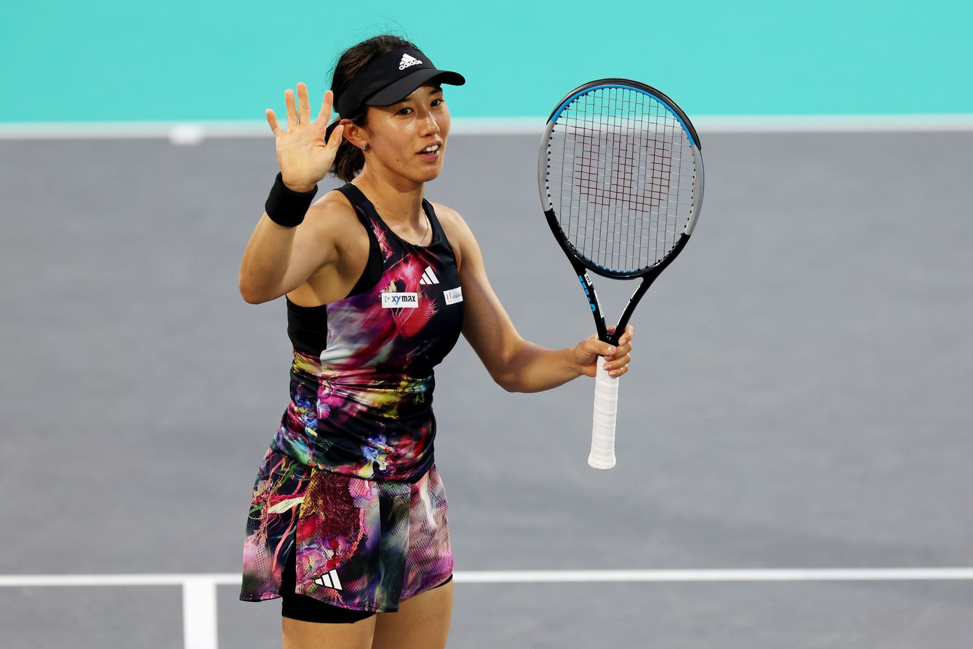 Miyu Kato pictured at the Mubadala Abu Dhabi Open - Day 6.