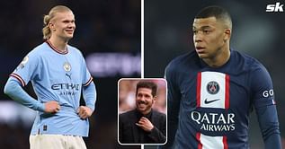 Erling Haaland or Kylian Mbappe? Atletico Madrid boss Diego Simeone picks his favourite between Man City and PSG stars