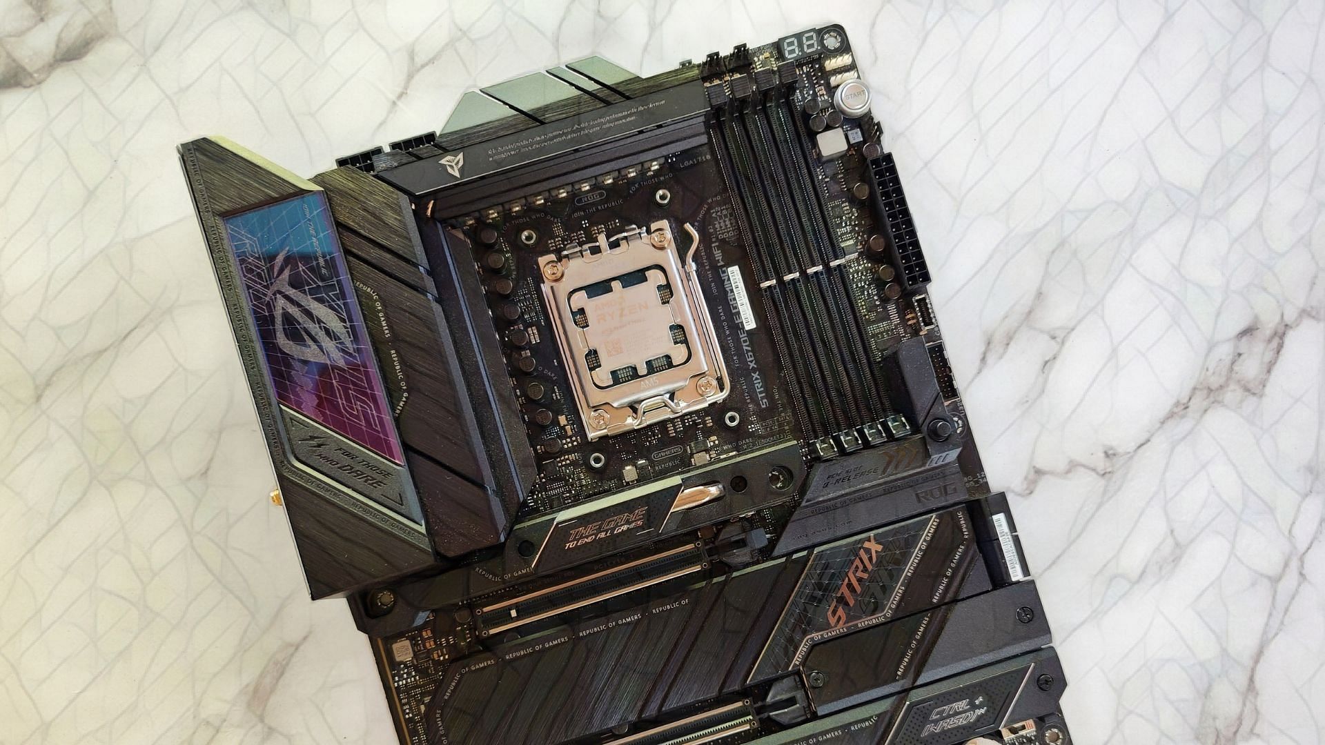 The ASUS ROG Strix X670E-E Gaming WiFi is a fabulous AM5 motherboard (Image via Sportskeeda)