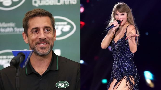 Aaron Rodgers’ ex-teammate links QB to Taylor Swift as Pat McAfee claims Jets star is ‘tripping ba**s’