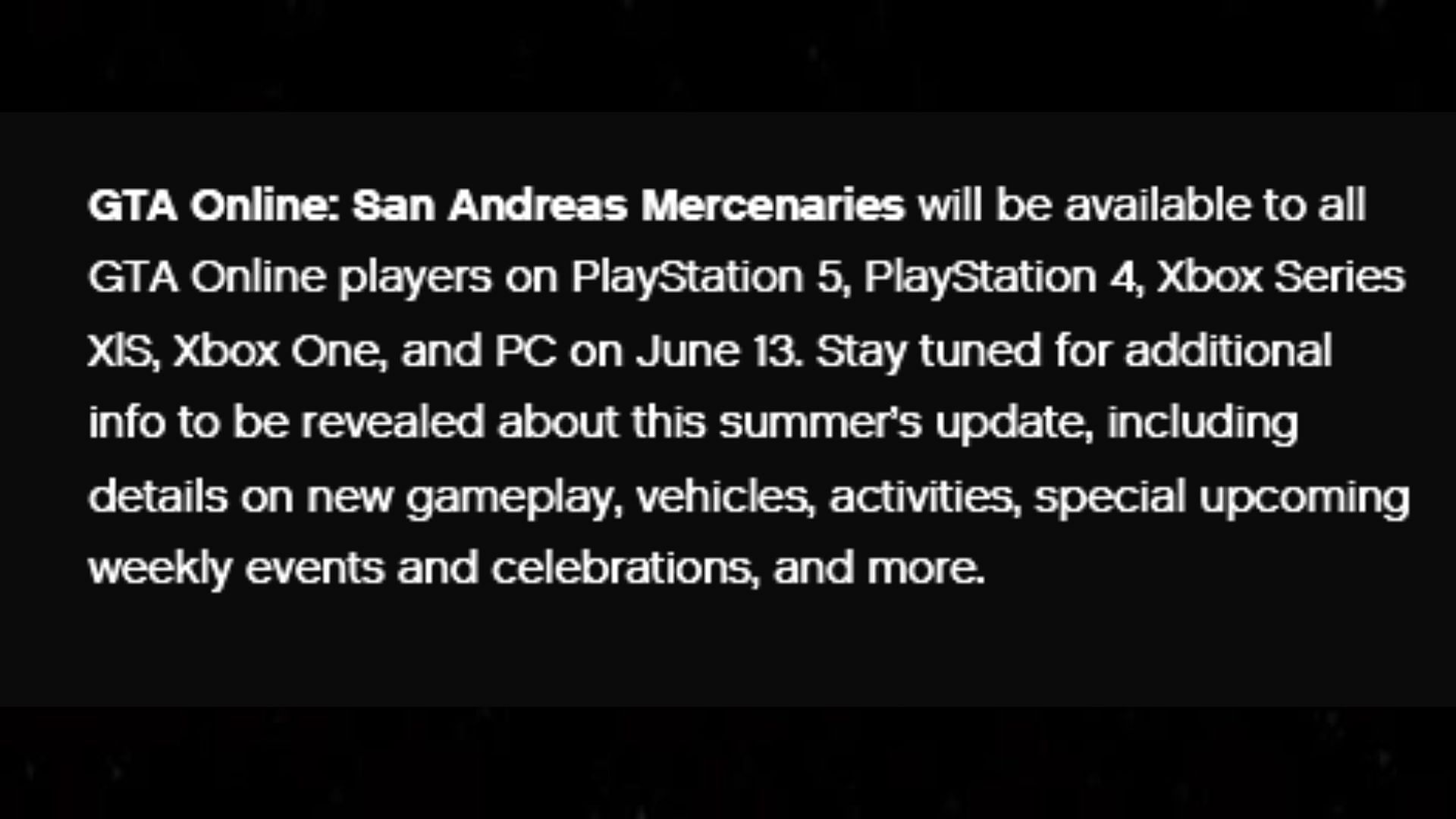 Fans have been asked to stay tuned for upcoming celebrations (Image via Rockstar Games)