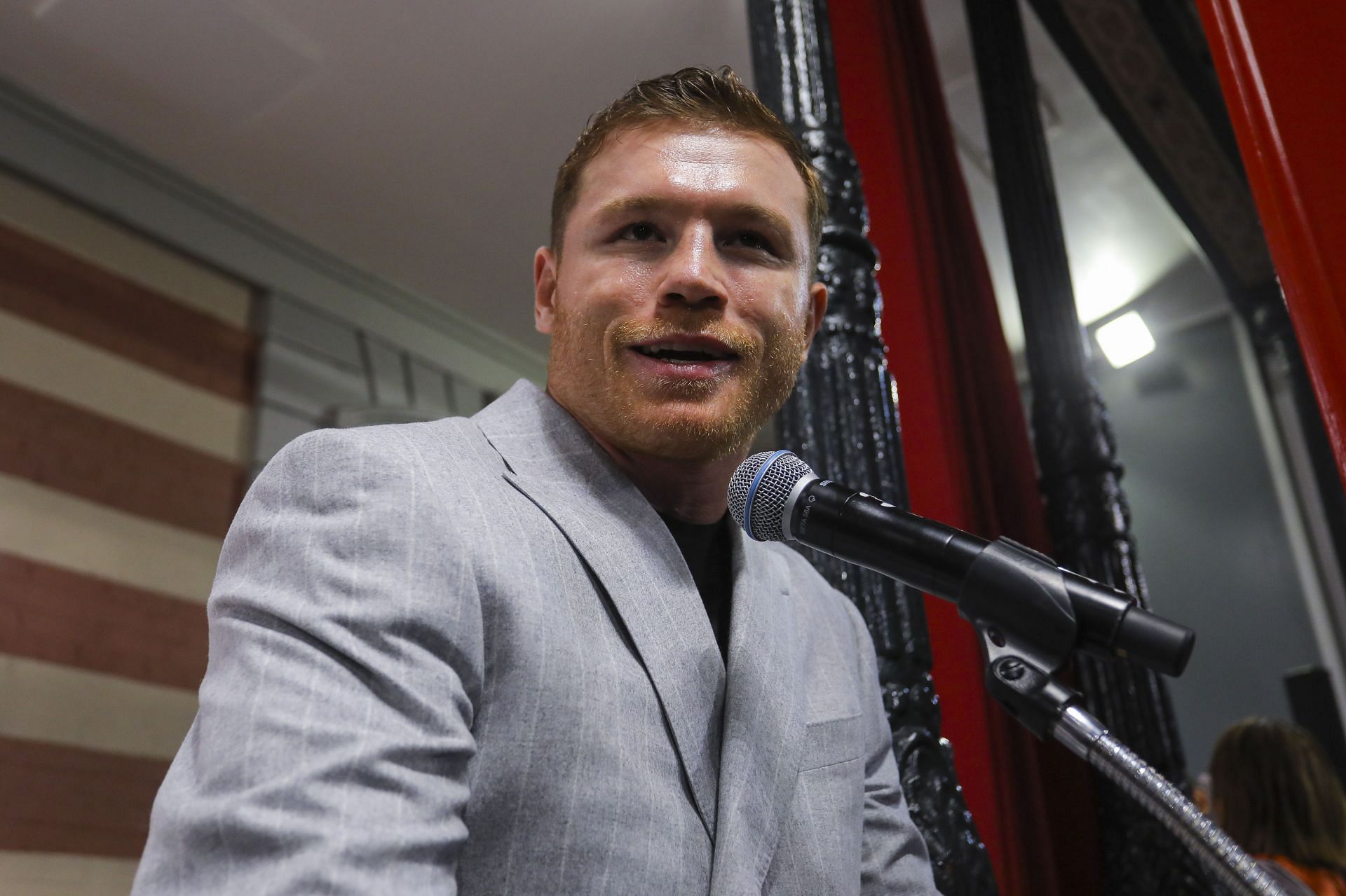 Saul &quot;Canelo&quot; Alvarez Unveils Wax Figure In Mexico City