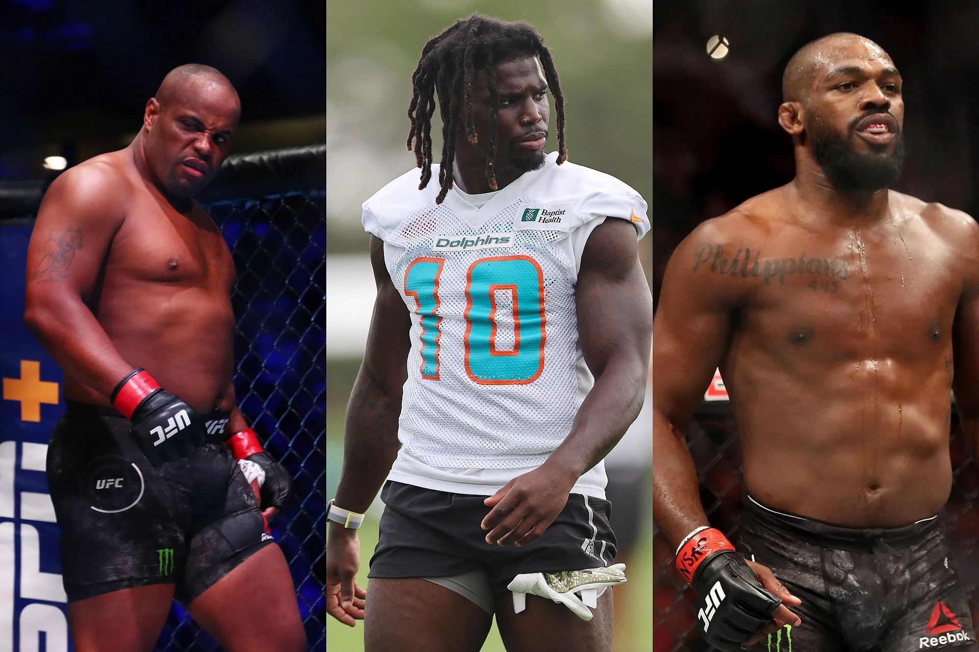 Dolphins WR Tyreek Hills shows admiration for Jon Jones for his iconic win over Daniel Cormier
