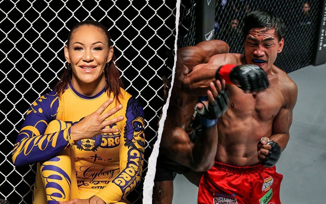 Cristiane &lsquo;Cyborg&rsquo; Justino and Eduard Folayang - Photo by ONE Championship