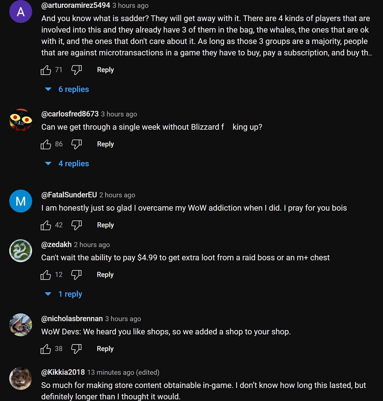 Fans in the YouTube comments section react to the streamer&#039;s clip (Image via Asmongold Clips/YouTube)
