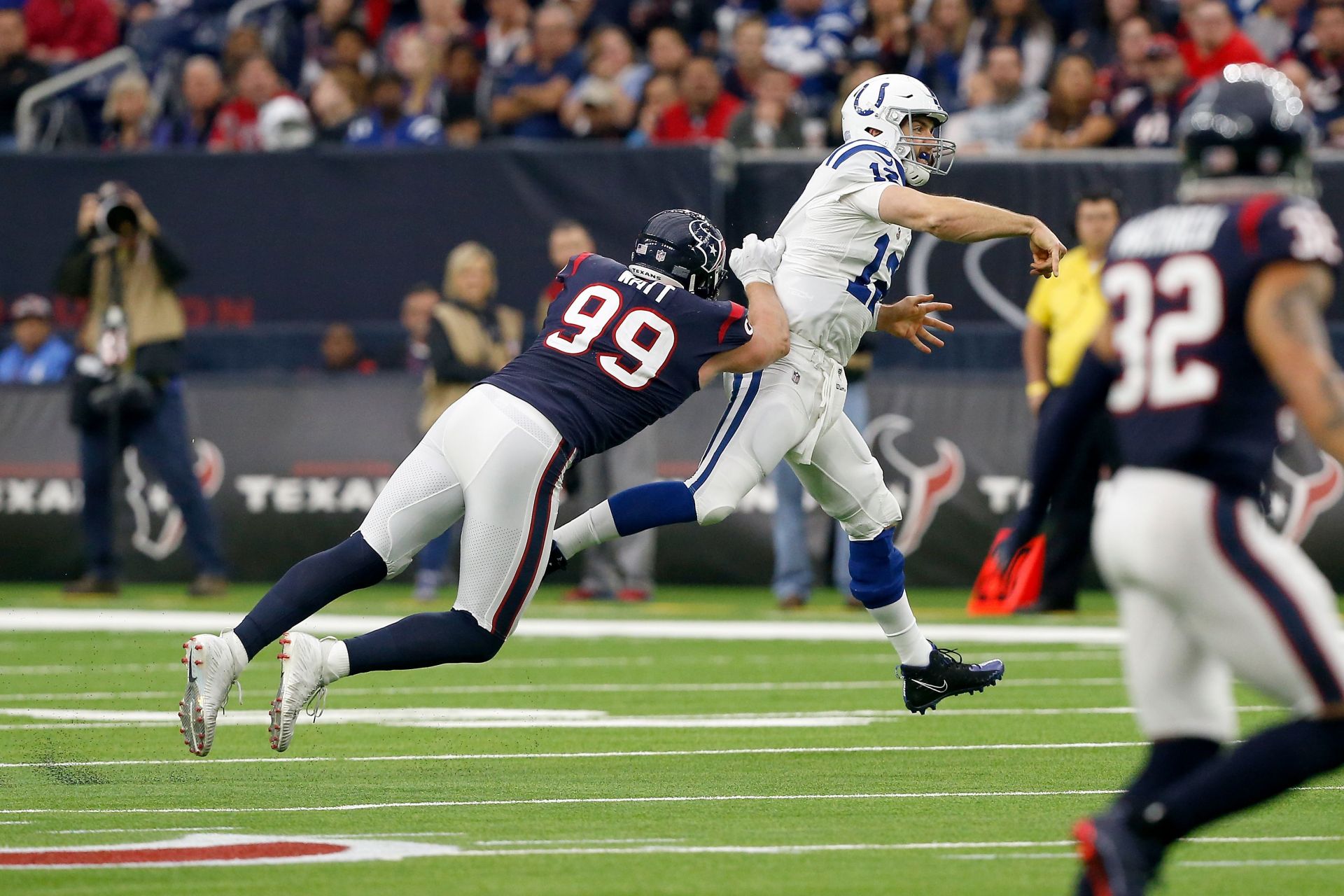 Indianapolis Colts QB Andrew Luck, a foe of J.J. Watt