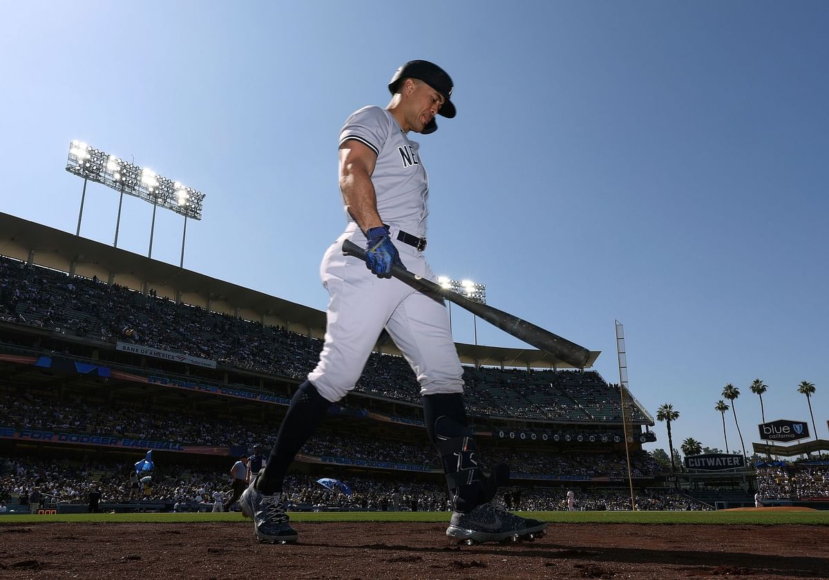New York Yankees fans react as Giancarlo Stanton was not happy after ...