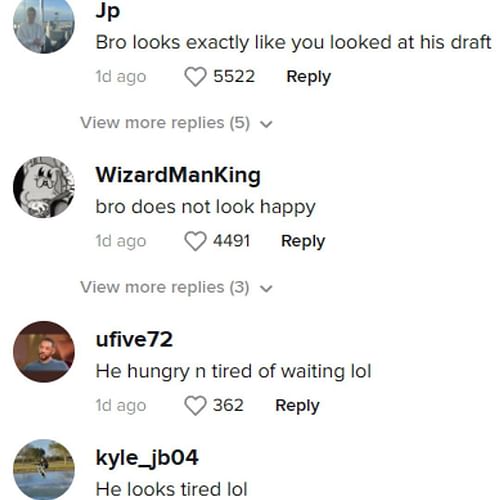 Comments from Gia Duddy's most recent TikTok post have NFL fans taking Will Levis' side.