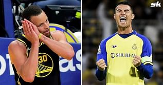 Watch: NBA superstar Steph Curry replicates Cristiano Ronaldo's iconic 'Siuu' celebration after dribbling past kid