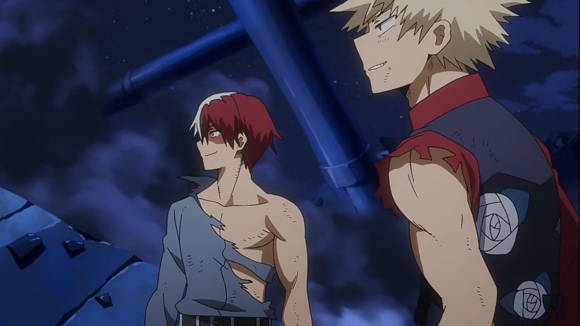 Shoto and Bakugo (Image via Bones)