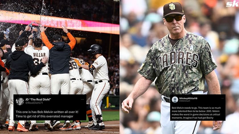 Padres fans slam manager Bob Melvin after latest defeat vs Giants