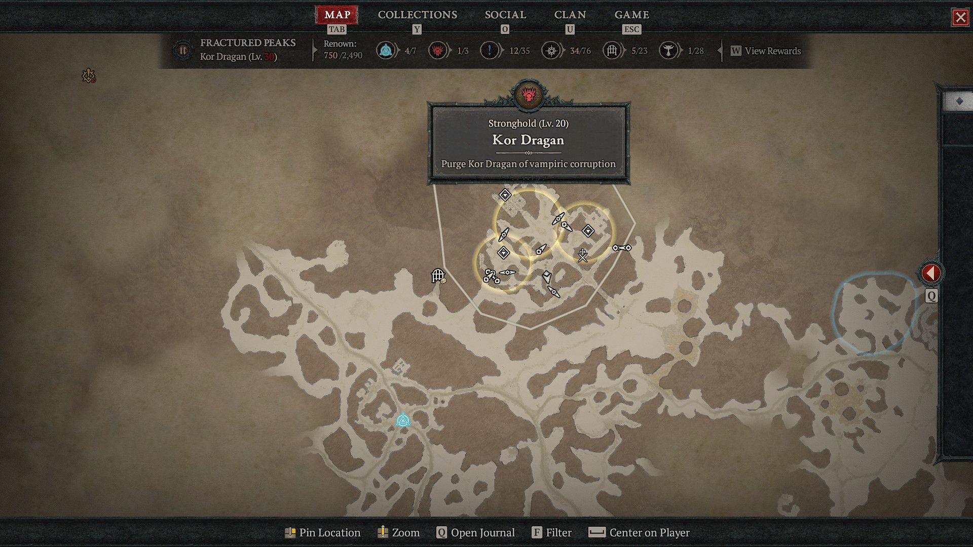 Map of Kor Dragan (Image via Blizzard)