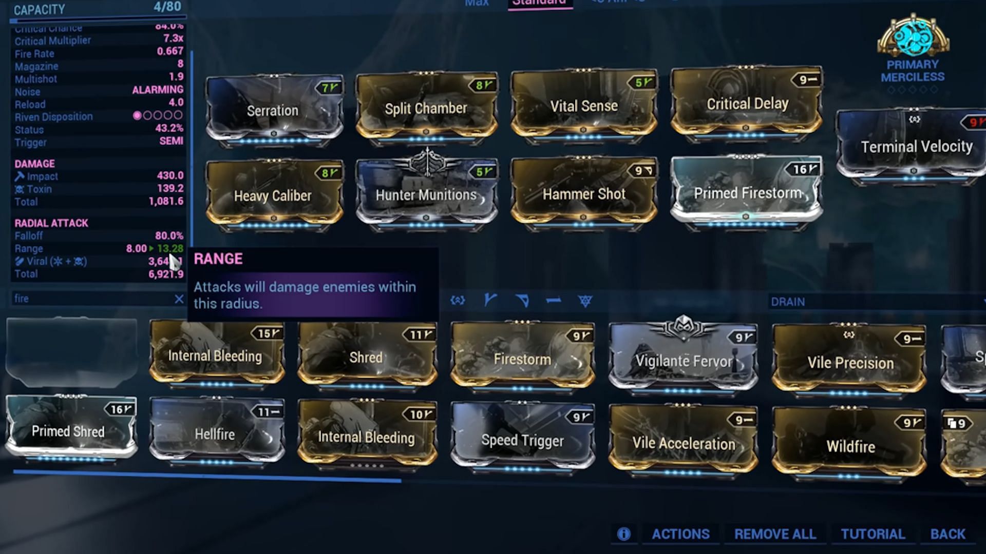 Standard Tenet Arca Plasmor build that can handle almost all Warframe content (Image via Digital Extremes)