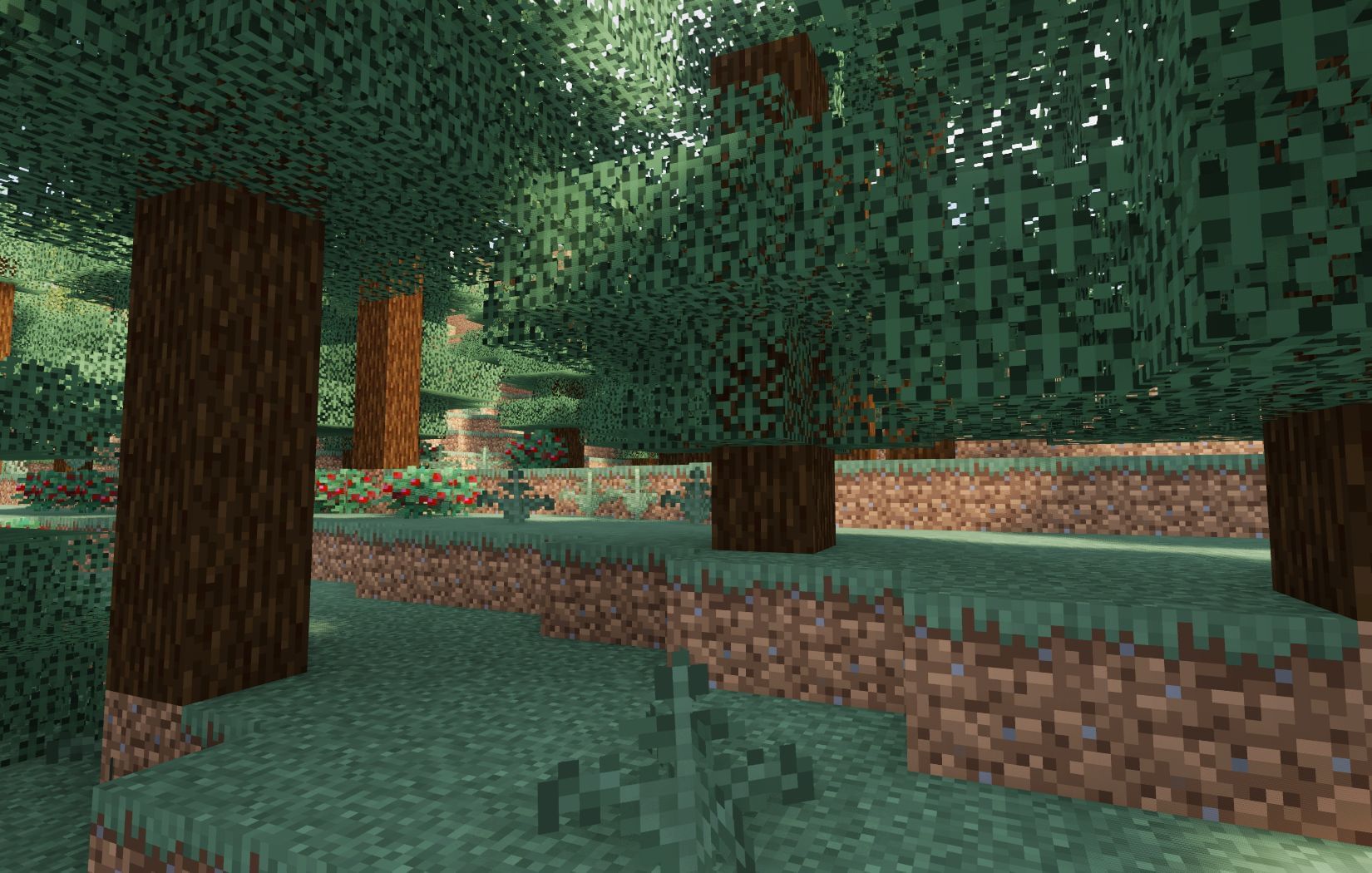 Spruce trees in the taiga biome (Image via Mojang)