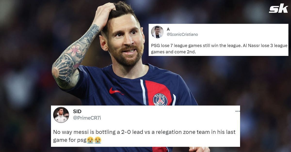 PSG were defeated in Lionel Messi
