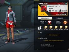 Trippie SB's Free Fire ID, stats, rank, guild, and more