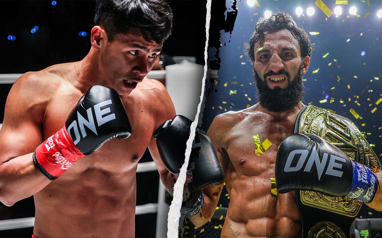 Superbon Singha Mawynn (L) / Chingiz Allazov (R) -- Photo by ONE Championship