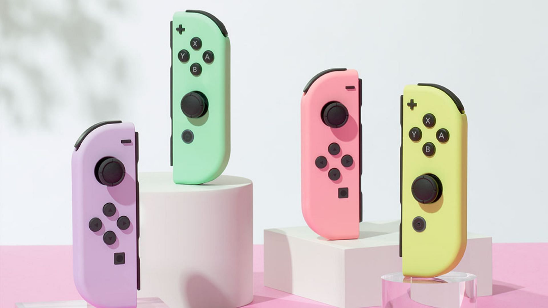 The pastel-colored Nintendo Switch Joycons are the latest addition to the lineup (Image via Nintendo)