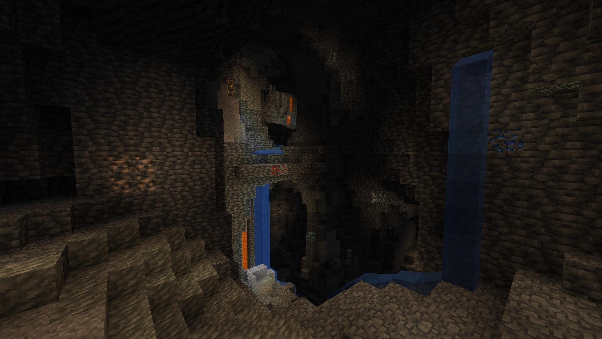 Look for caves (Image via Minecraft Wiki)