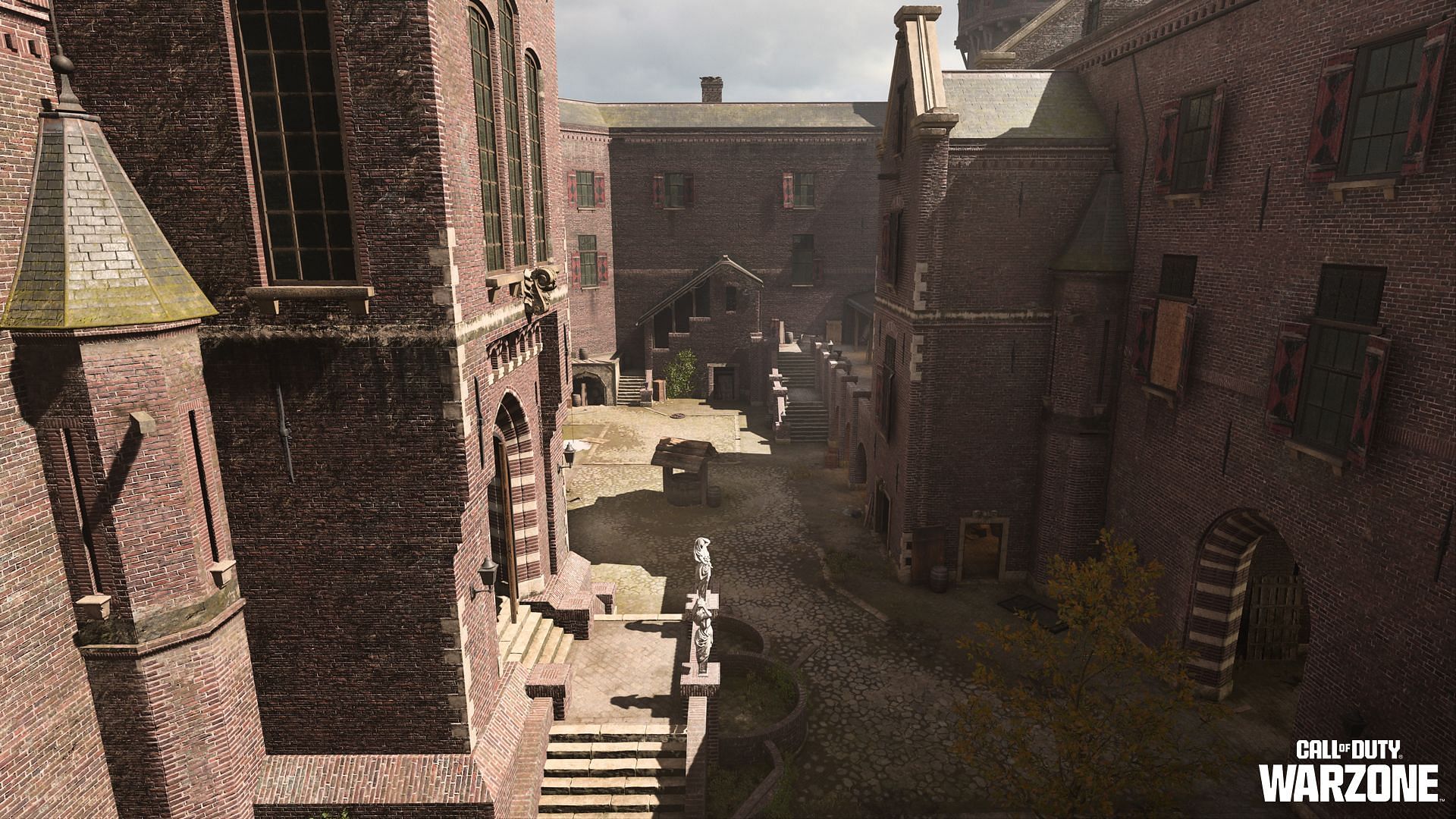 Castle location in Warzone 2&#039;s Vondel (Image via Activision)
