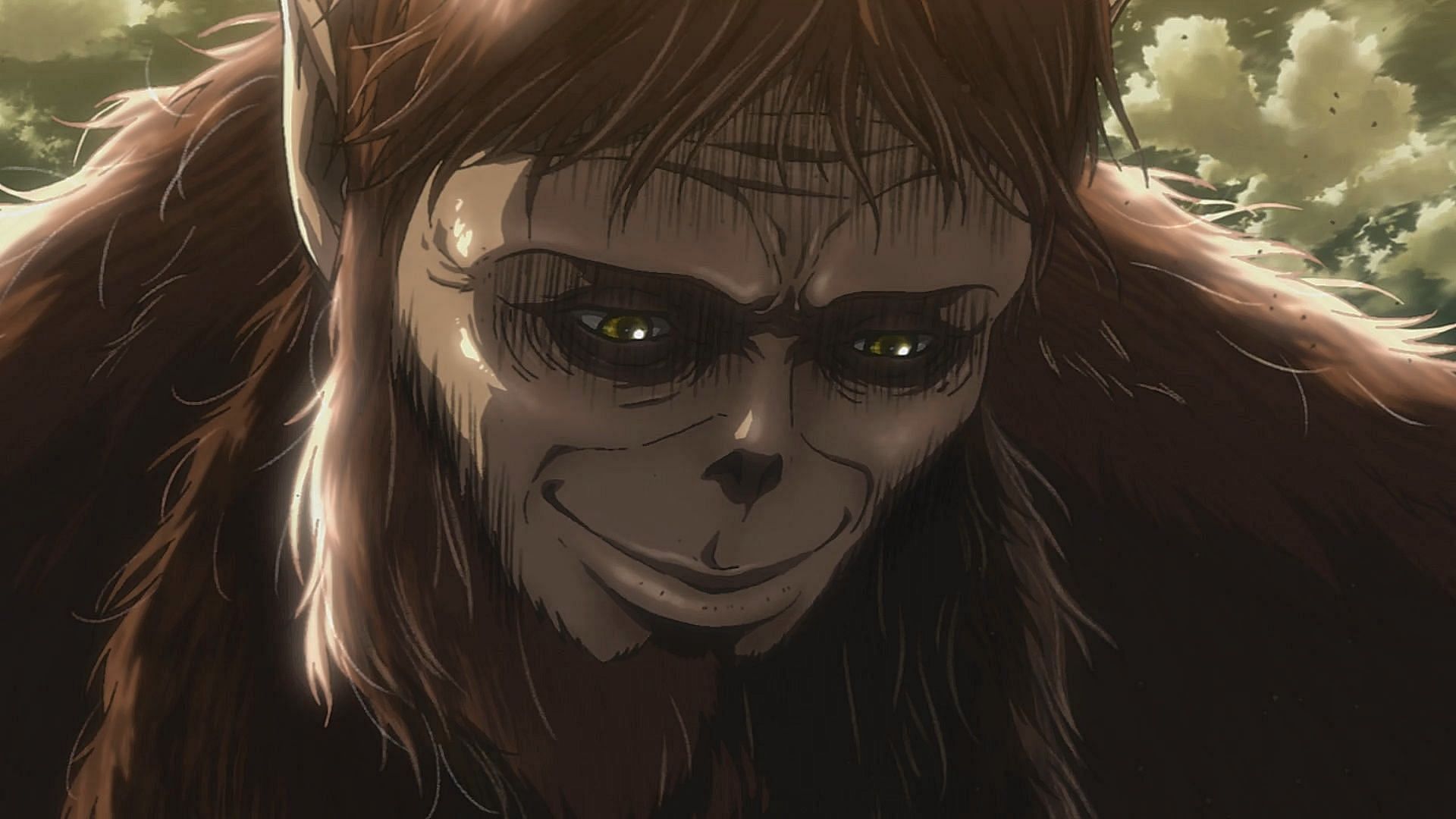 Zeke Yeager in his titan form in Attack on Titan (Image via Wit Studio)