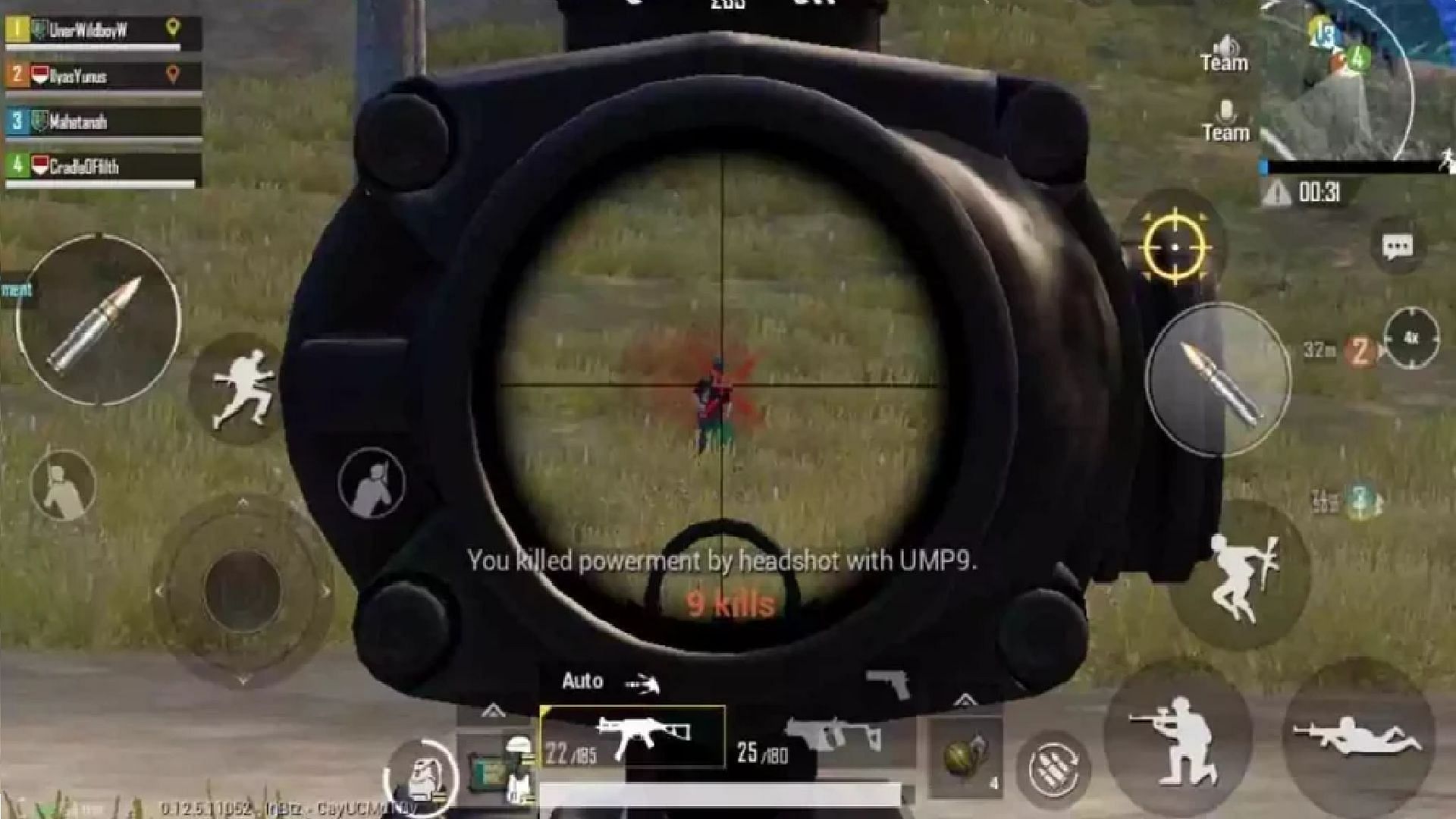 Swipe down to reduce the effects of recoil in Battlegrounds Mobile India (Image via Krafton)