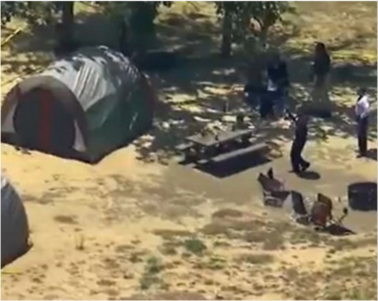 Scene of the crime, Malibu Creek State Park (Screengrab via ABC)