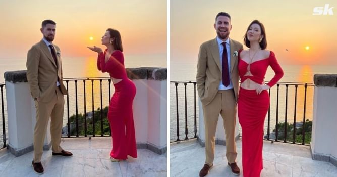 “I’m the luckiest man in the world” - Arsenal star Jorginho expresses love to partner as they enjoy time away from football