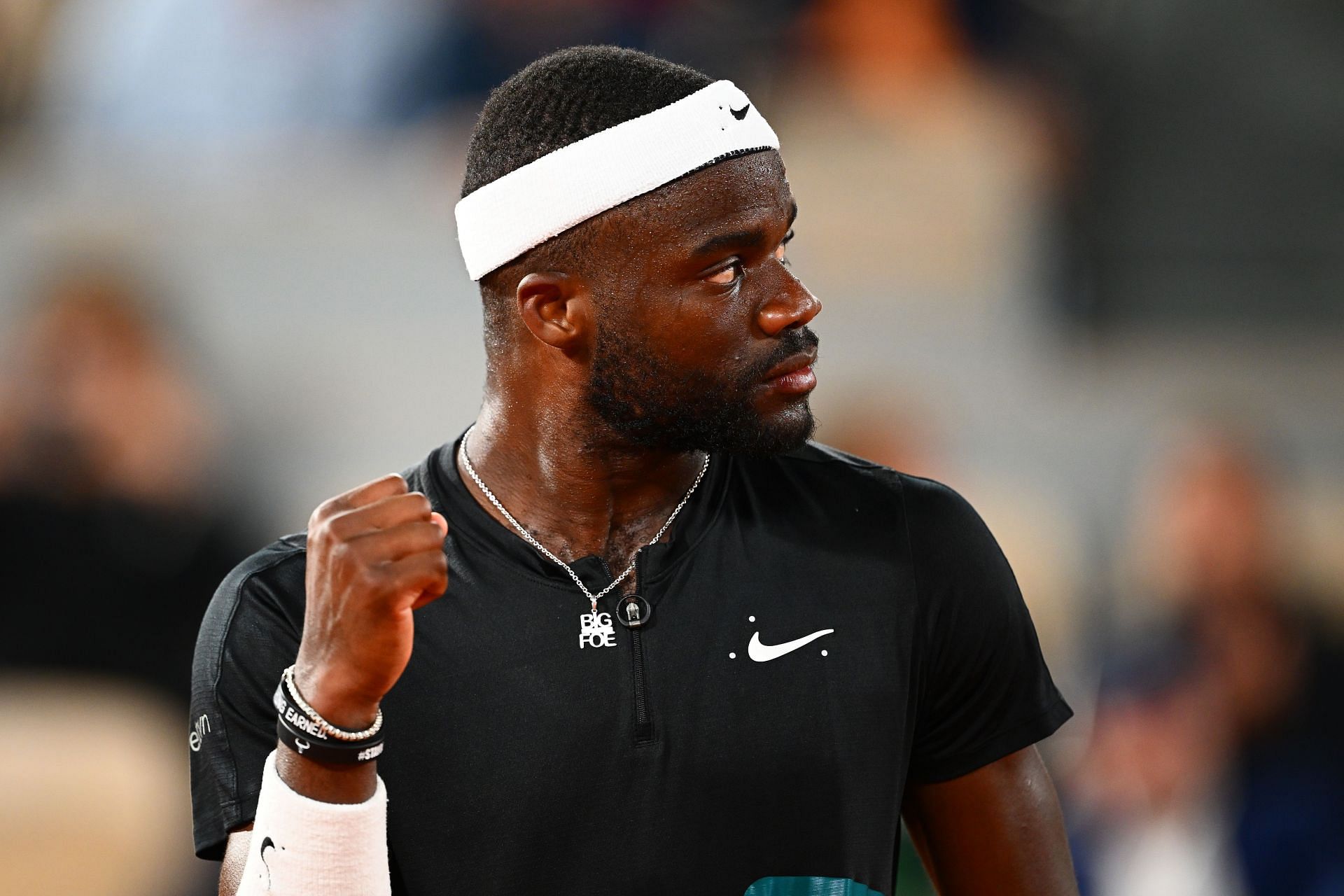 Frances Tiafoe during the French Open