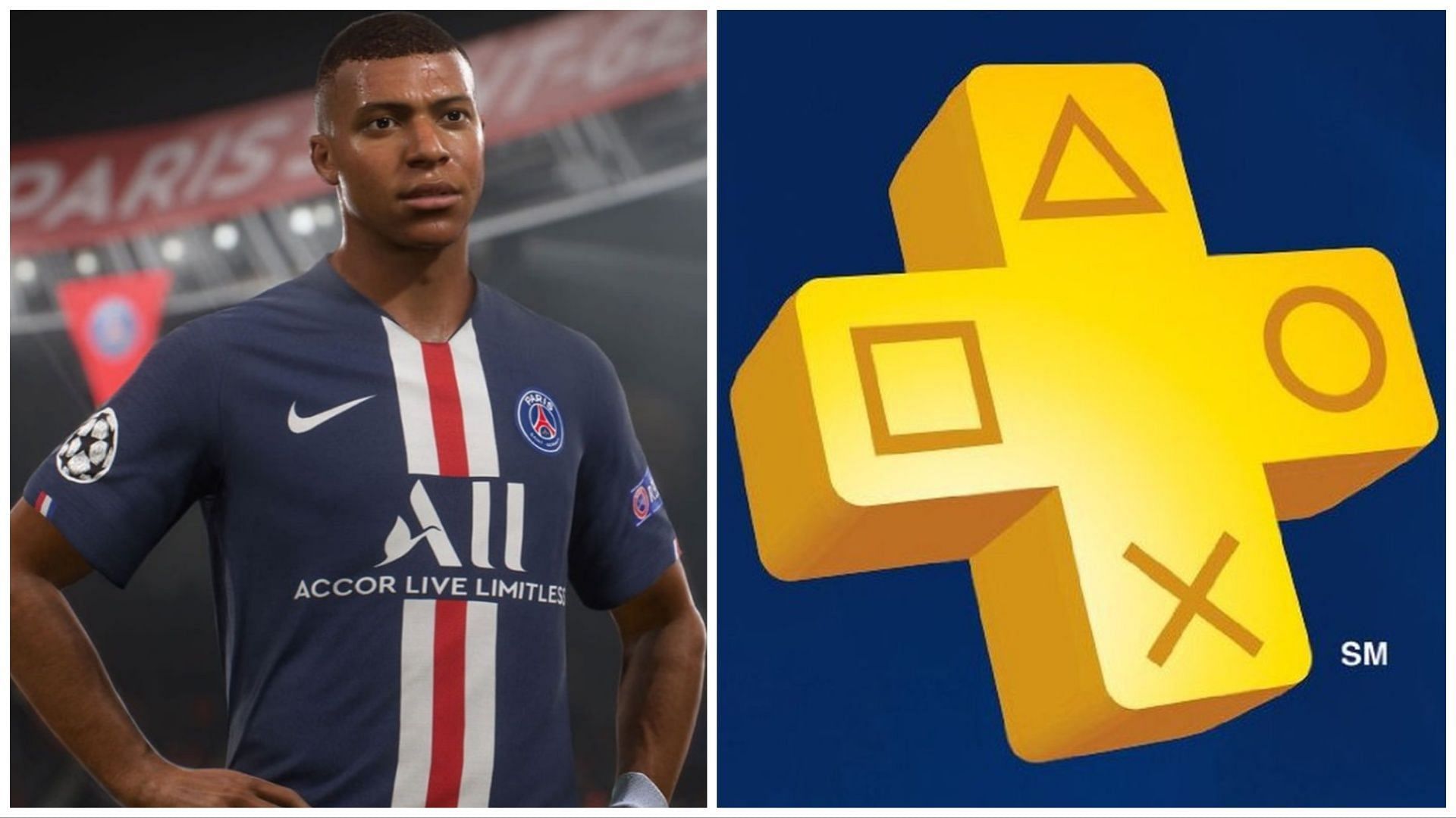 FIFA 23 is not on PS Plus (Images via EA Sports and Sony)