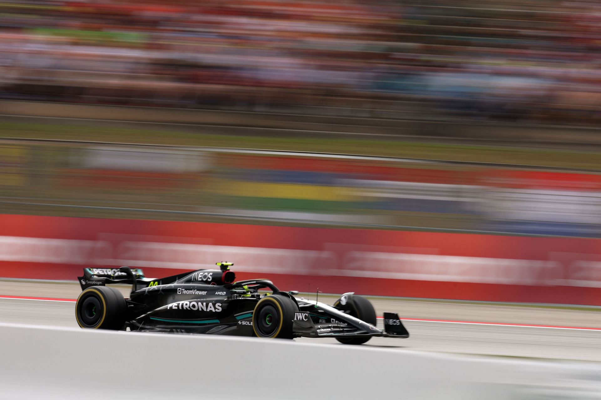 Lewis Hamilton's Mercedes W14 during the Spanish GP 2023 (Photo by Adam Pretty/Getty Images)