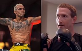 "Count with me" - Charles Oliveira offers to train Mark Zuckerberg in 'battle of billionaires' clash against Elon Musk