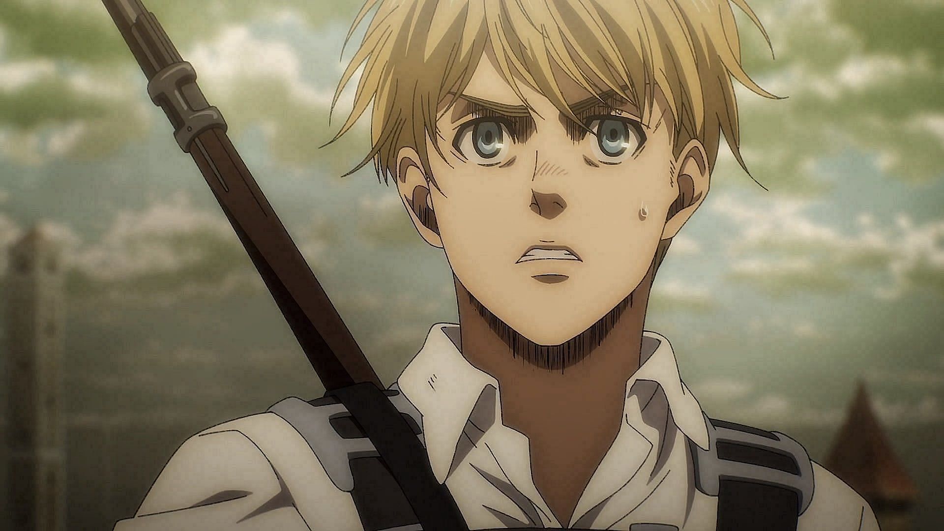Armin, as seen in the Attack on Titan anime (Image via MAPPA Studios)