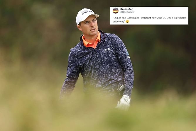 “With that howl, the US Open is officially underway”: Jordan Spieth left frustrated after a missed approach on 8