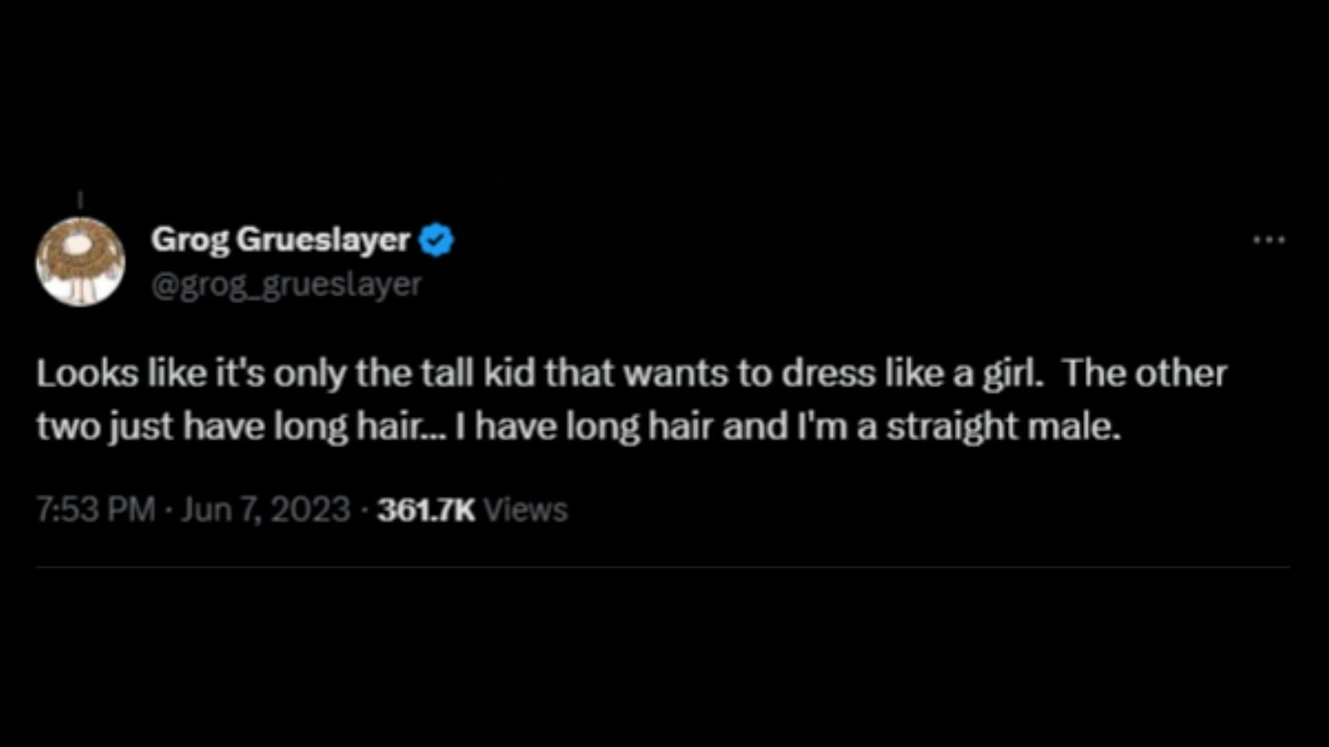 Screenshot of a Twitter user slamming comments against how Fox&#039;s kids dress. (Photo via @EndWokeness/Twitter)