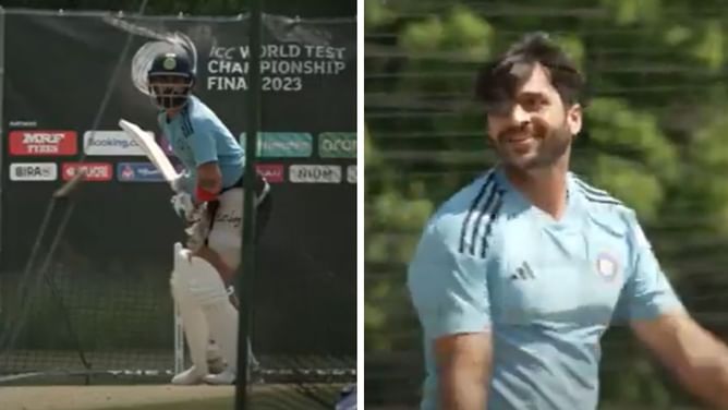 [Watch] Team India sweat it out in the nets ahead of WTC final against Australia