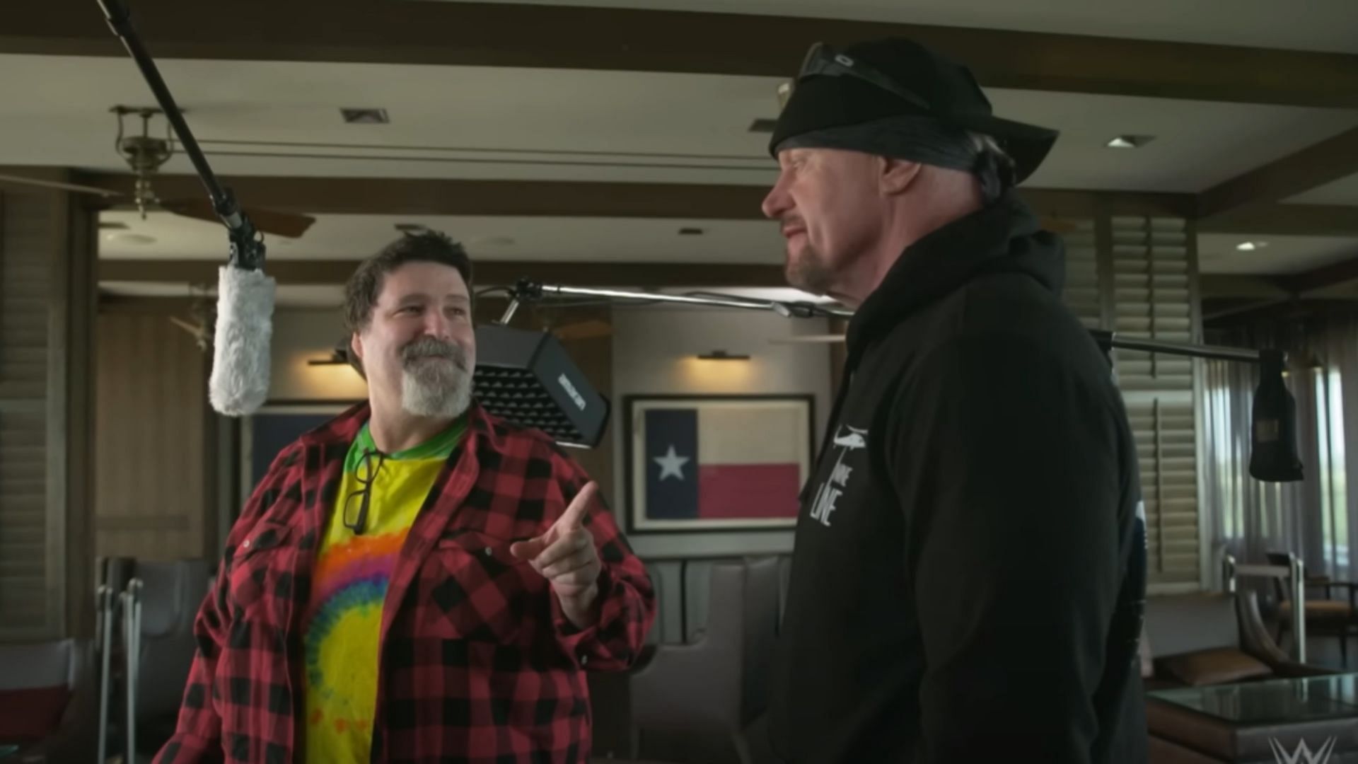 Mick Foley (left) and The Undertaker (right)
