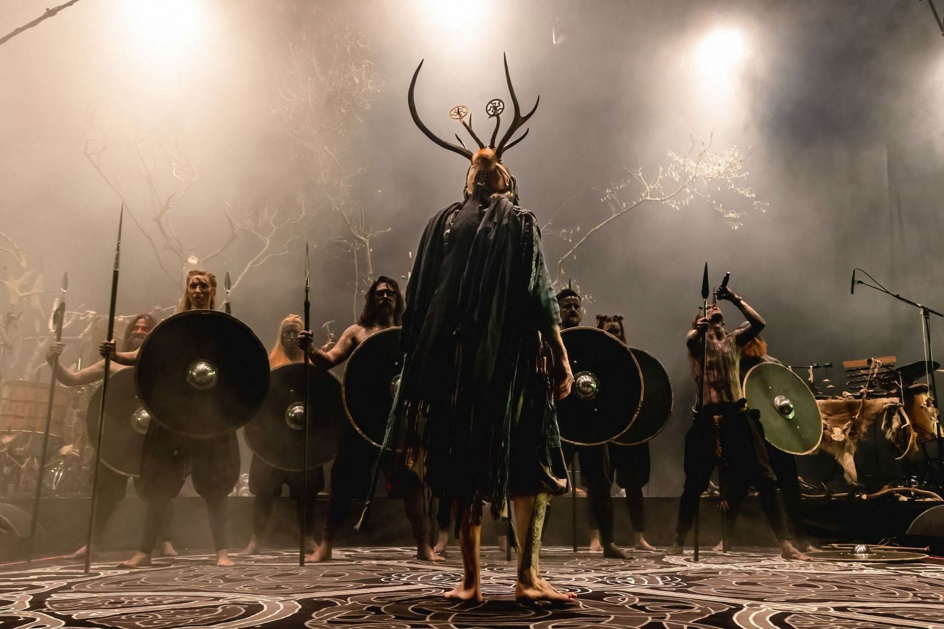 Heilung on stage at Alcatraz in Milan, Italy on December 9, 2022 (Image via Getty Images) 