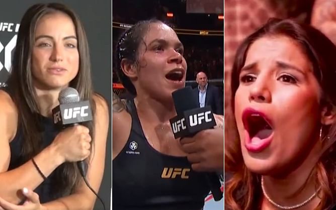 “That was very stupid” - Maycee Barber calls out Julianna Peña for acting 'cringy' during Amanda Nunes' retirement speech