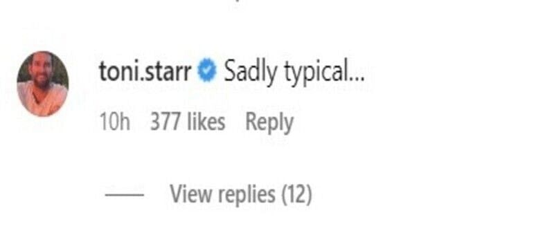 Antony Starr left a comment on DC's post