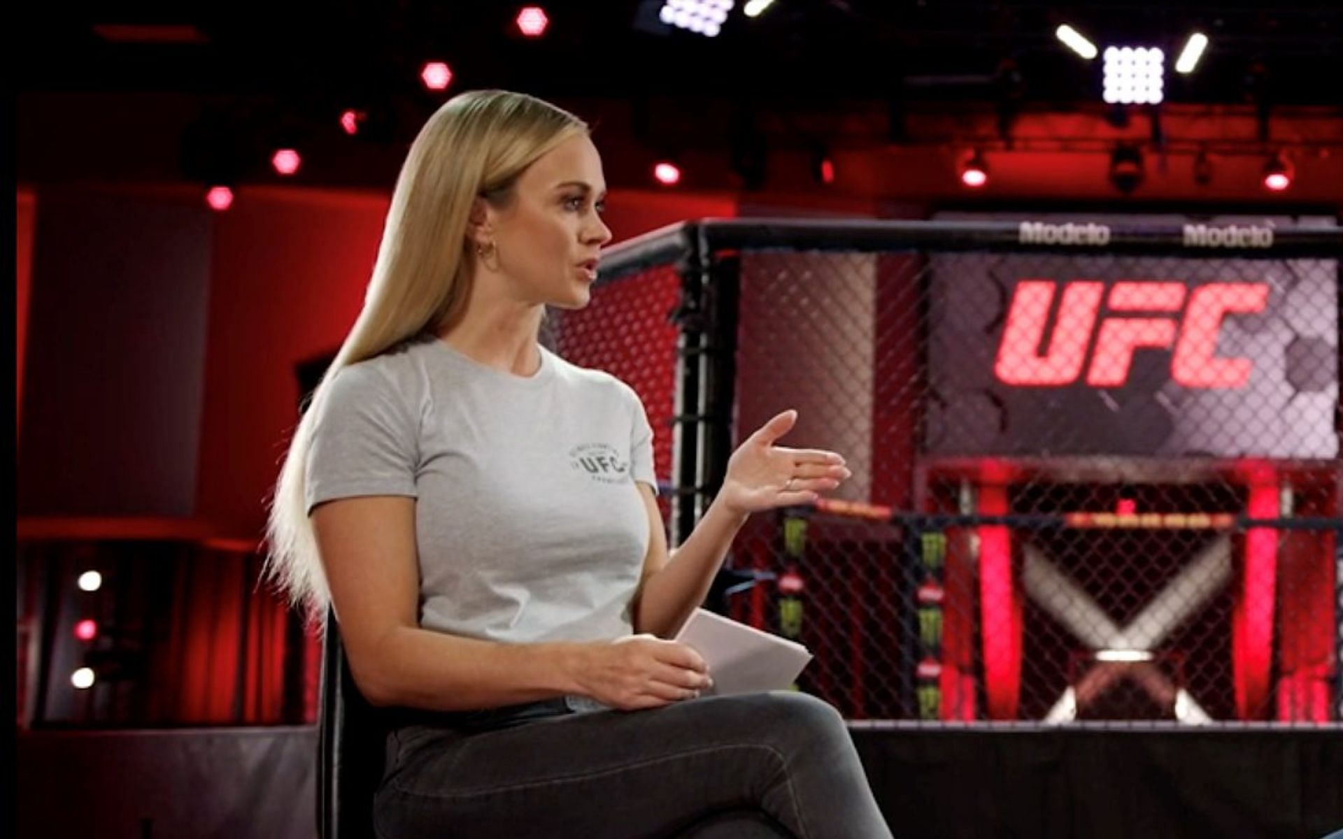 Ufc Analyst Laura Sanko Flexes About Fat Diamond Ring Pouring Water On Fans Hopes 