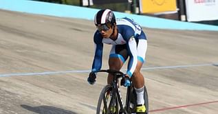 Cyclist Ronaldo Singh creates new National Record at the Asian Track Cycling Championship