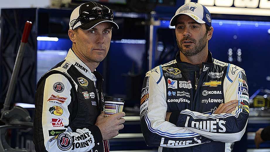 Kevin Harvick and Jimmie Johnson
