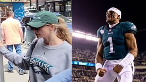 Is Taylor Swift an Eagles fan? Pop star pictured wearing rare thrifted Philly merch