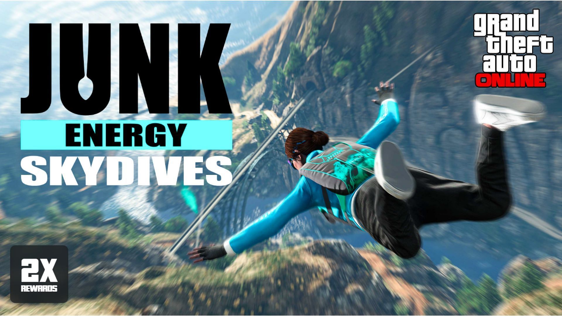 The Junk Energy Skydives are a thrilling way to earn money in GTA Online (Image via Rockstar Games)