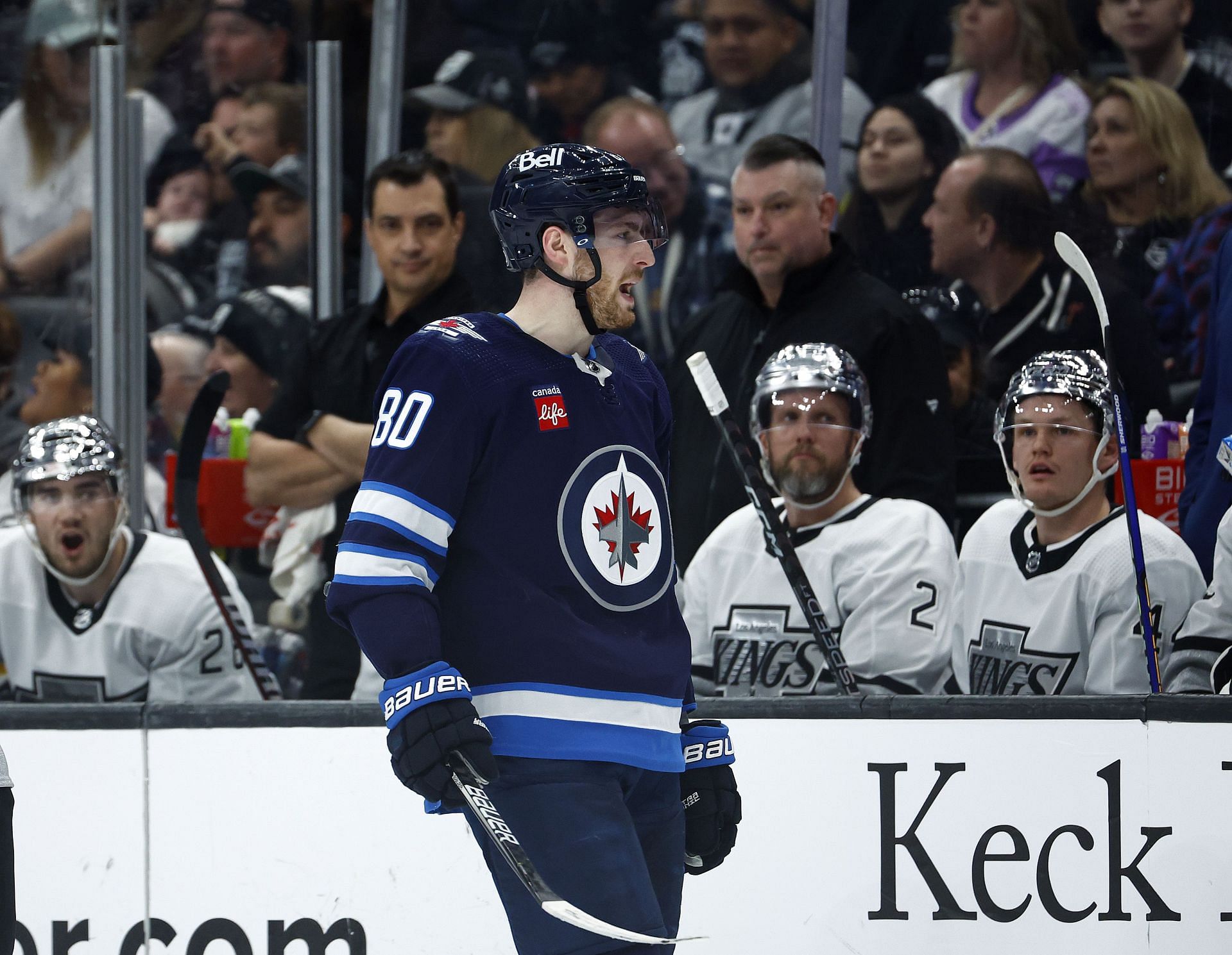 ESPN - The LA Kings have acquired forward Pierre-Luc Dubois from the Winnipeg  Jets in a trade, the team announced. Dubois also agreed to terms on an  eight-year contract.