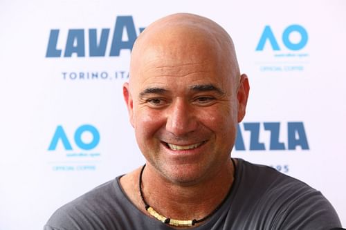 Andre Agassi at the 2019 Australian Open