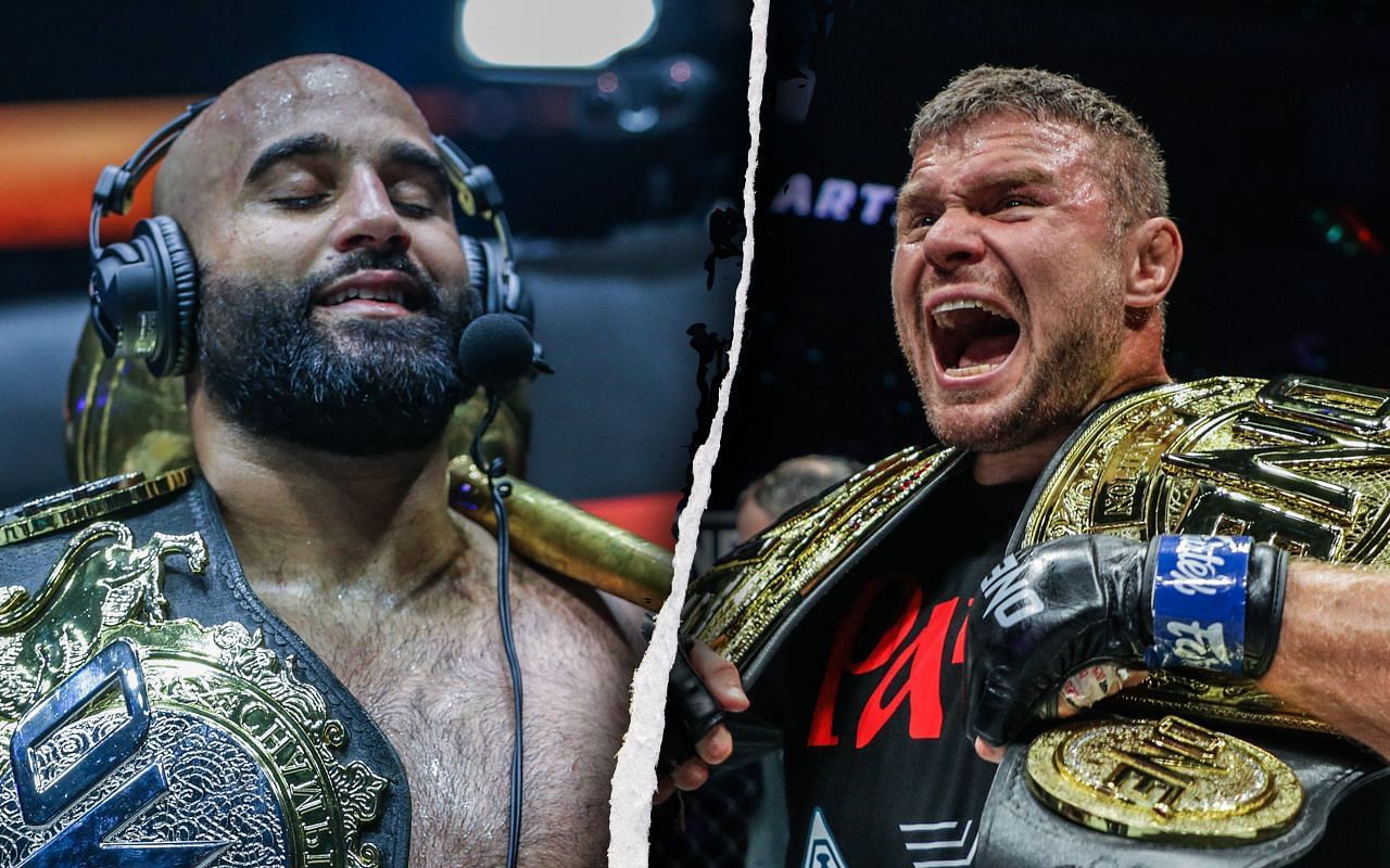 (left) Arjan Bhullar and (right) Anatoly Malykhin [Credit: ONE Championship]